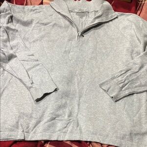 Haven Gray Zip Up Sweater Soft Texture (530)